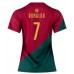 Cheap Portugal Cristiano Ronaldo #7 Home Football Shirt Women World Cup 2022 Short Sleeve